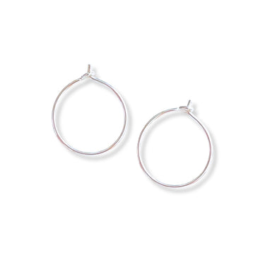 925 Sterling sølv Creoler / øreringe 18 mm