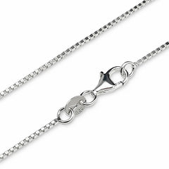 925 Sterling sølv Veneziakæde med lås, 45 cm.