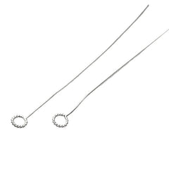 925 Sterling sølv Perlestave med snoet ring, 2 stk.