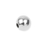 Glat og blank 10 mm Sterling sølv perle