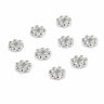 Blomster mellemstykker i sterling sølv 3,5 mm
