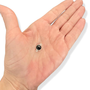 925 Sterling sølv Mellemled / Vedhæng med Sort onyx