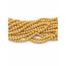 10 mm lyst gyldne glasperler – bundt af strenge