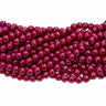 10 mm blommefarvede glasperler – bundt af strenge