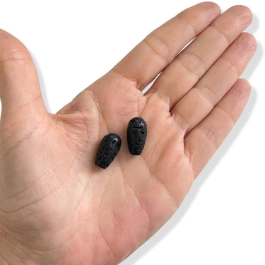 11 x 20 mm Lavasten dråber – 2 stk