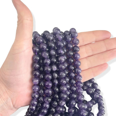 10 mm Ametyst - Hel streng