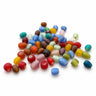 Matte glasperler i blandede farver og faconer - 50 gram