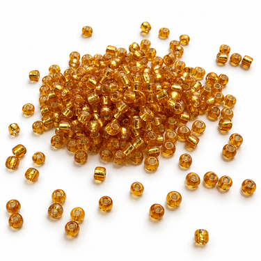 4 mm gyldne Silverline rocailles perler - 20 gram