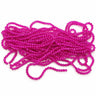 4 mm pink crackleperler på hel streng