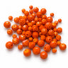 50 gram orange perlemix i størrelser fra 4 til 10 mm