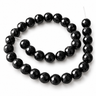 12 mm sort onyx facet - Hel streng
