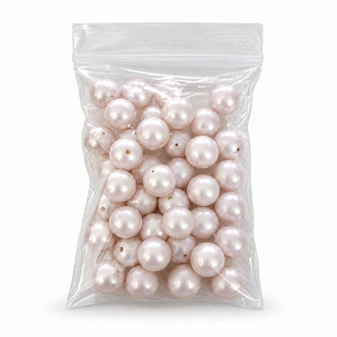 Meget svagt lyserøde South Sea Shell perler i pose