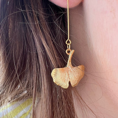Gingko blad vedhæng, ca. 24 mm