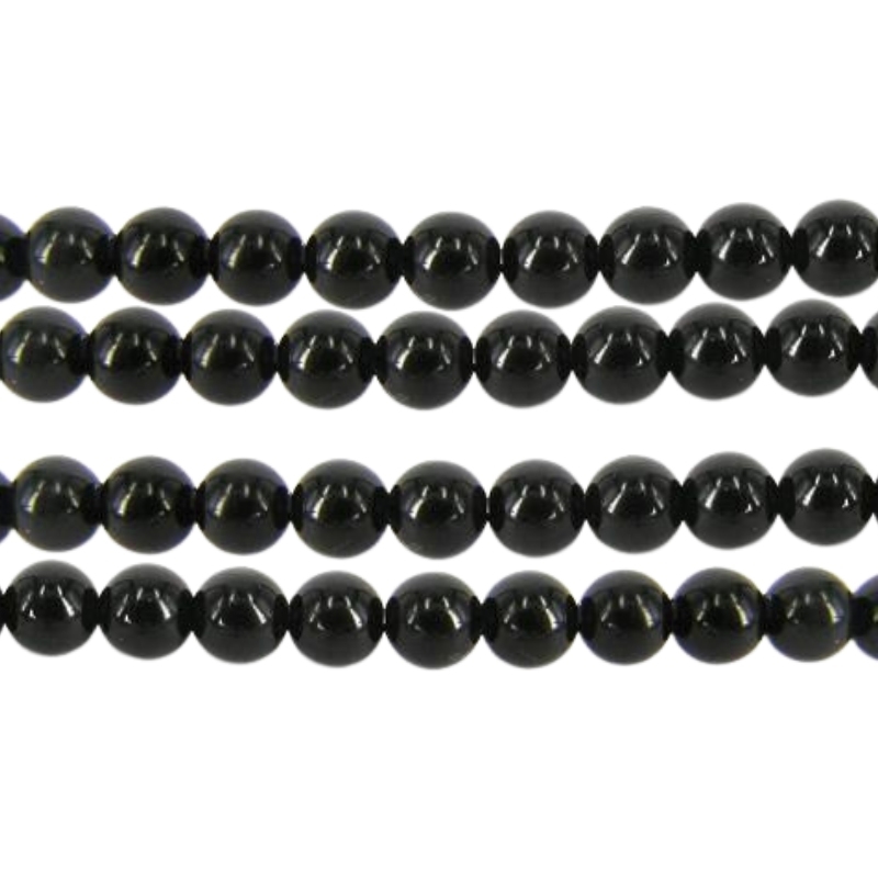 10 mm Sort onyx - Hel streng