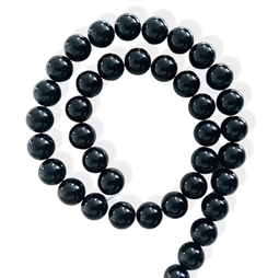 10 mm Sort onyx - Hel streng