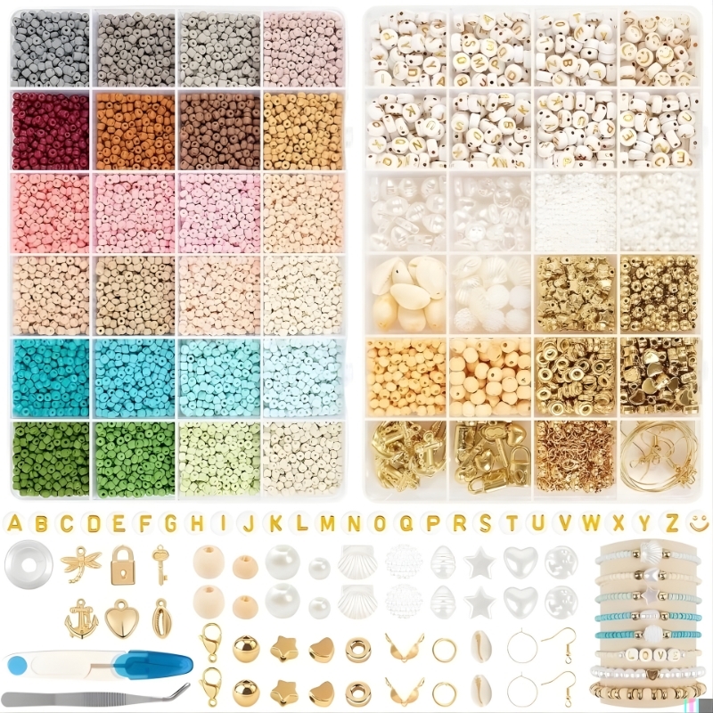 DIY Seed beads og smykkedele - Sæt 9