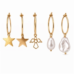 Creoler øreringe med vedhæng