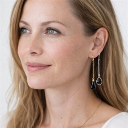 DIY inspirations kædeøreringe med dråbevedhæng