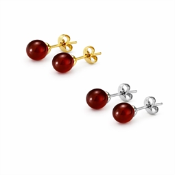 Ørestikker med karneol perler