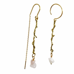 Her har vi vist samme vedhæng men på to forskellige øreringe. 