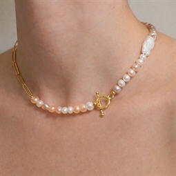 Inspiration til Halskæde med kæde og perler