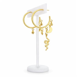 Hoops med 4 øjer med vedhæng