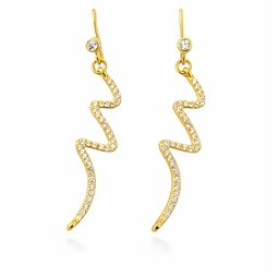 DIY øreringe. Øreringe med Zig Zag vedhæng