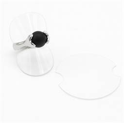 ringdisplay i klar plast
