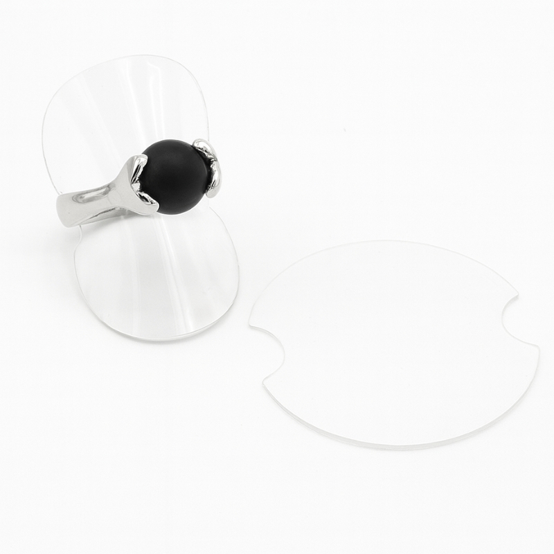 ringdisplay i klar plast