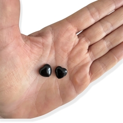 onyx hjerter 12 mm med hul