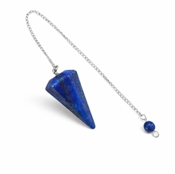 Pendul i lapis lazuli med kæde