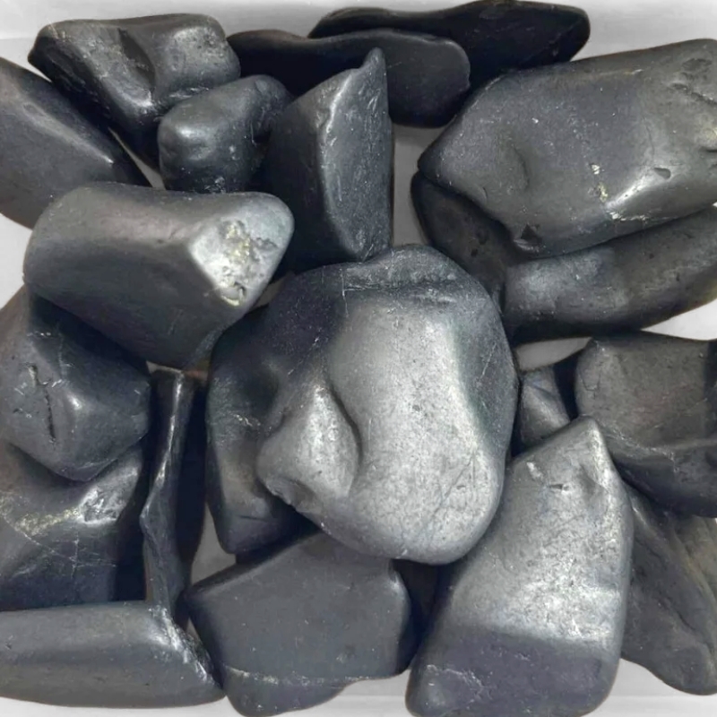 shungit lykkesten sort poleret