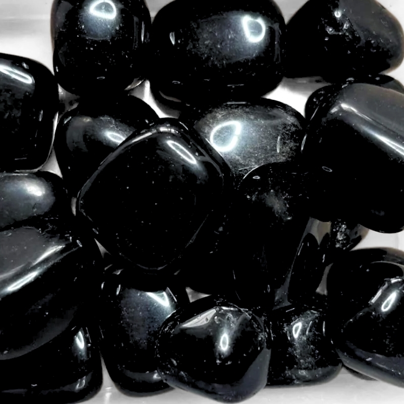 obsidian sort lykkesten blank