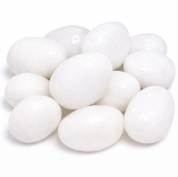 snow quartz sten rund glat