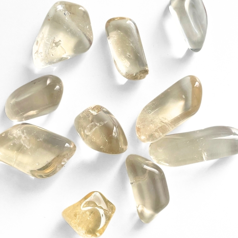 citrin ægte lykkesten klar gul