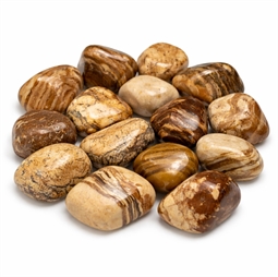 jaspis landskab lykkesten brun beige