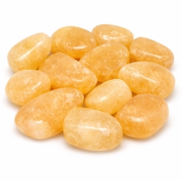 Stjernetegn og lykkesten - Spirituelle sten - Calcit guld