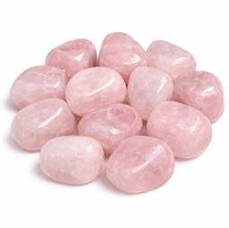 rosenkvarts lommesten rosa natursten