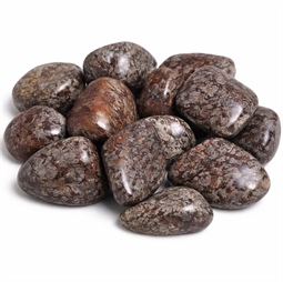 obsidian snefnug brun lommesten