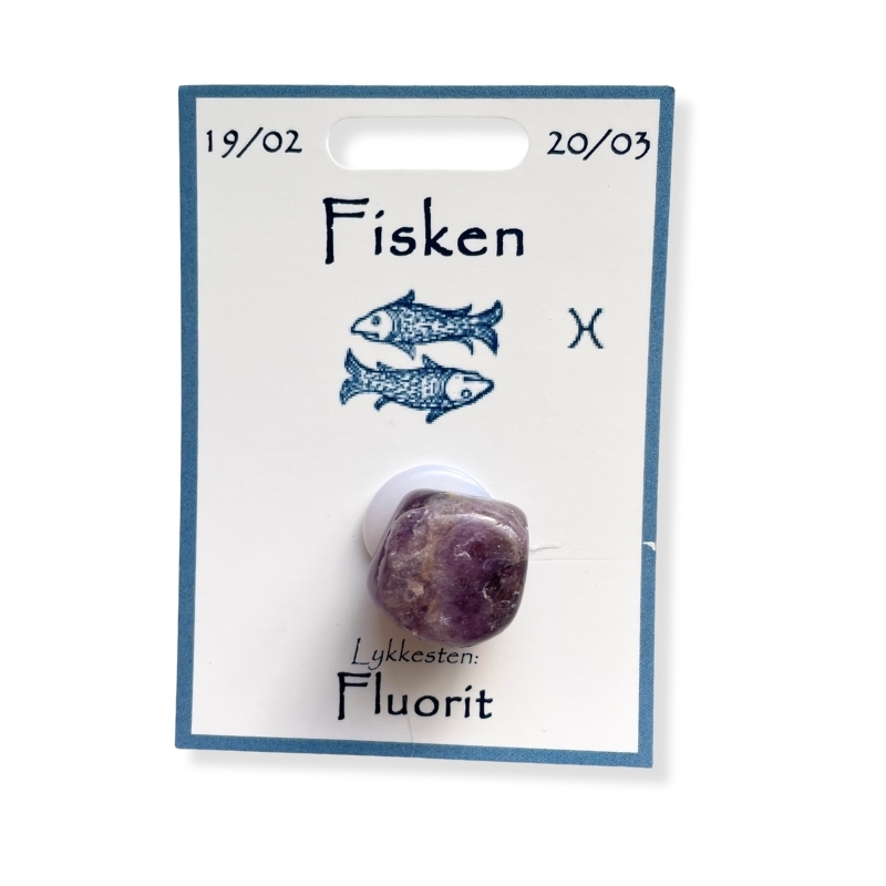 Lykkesten. Fisken. Flourolit