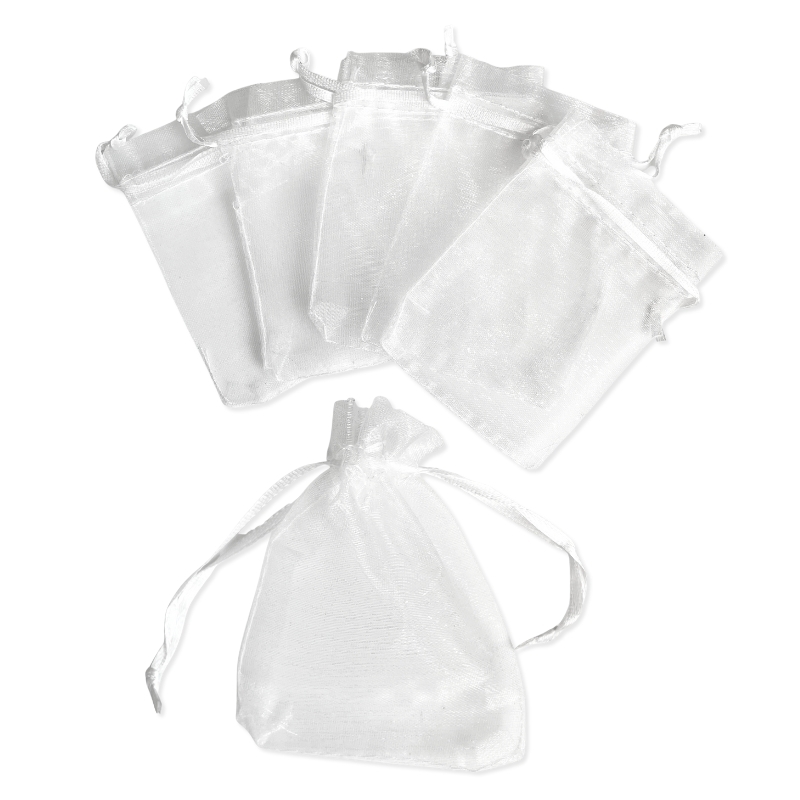 organza poser hvide 7x9