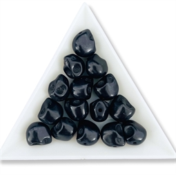 sorte dødningehovedperler 10 mm