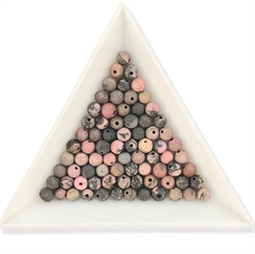 rhodonit perler matte runde