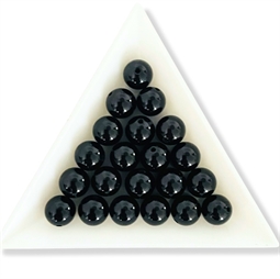 10 stk. 8 mm Sort onyx perler.