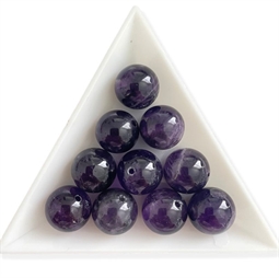 12 mm Ametystperler – 4 stk