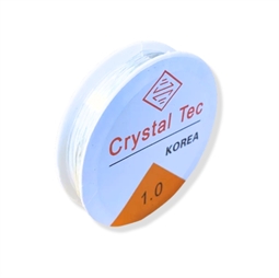 Smykke elastiksnor  1 mm, ca. 5,5 mtr.