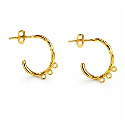 Åben creol med banket mønster og 3 øjer