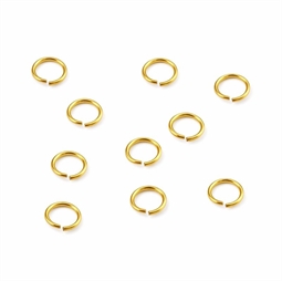 øskner 4 mm i forgyldt sterling sølv