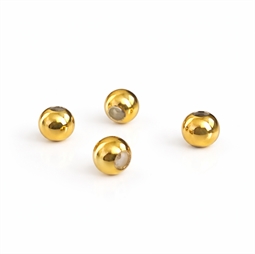 4 stk. Låseperler / Perler med silikone 3 mm 