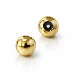 2 stk. 4 mm Låseperler / Perler med silikone